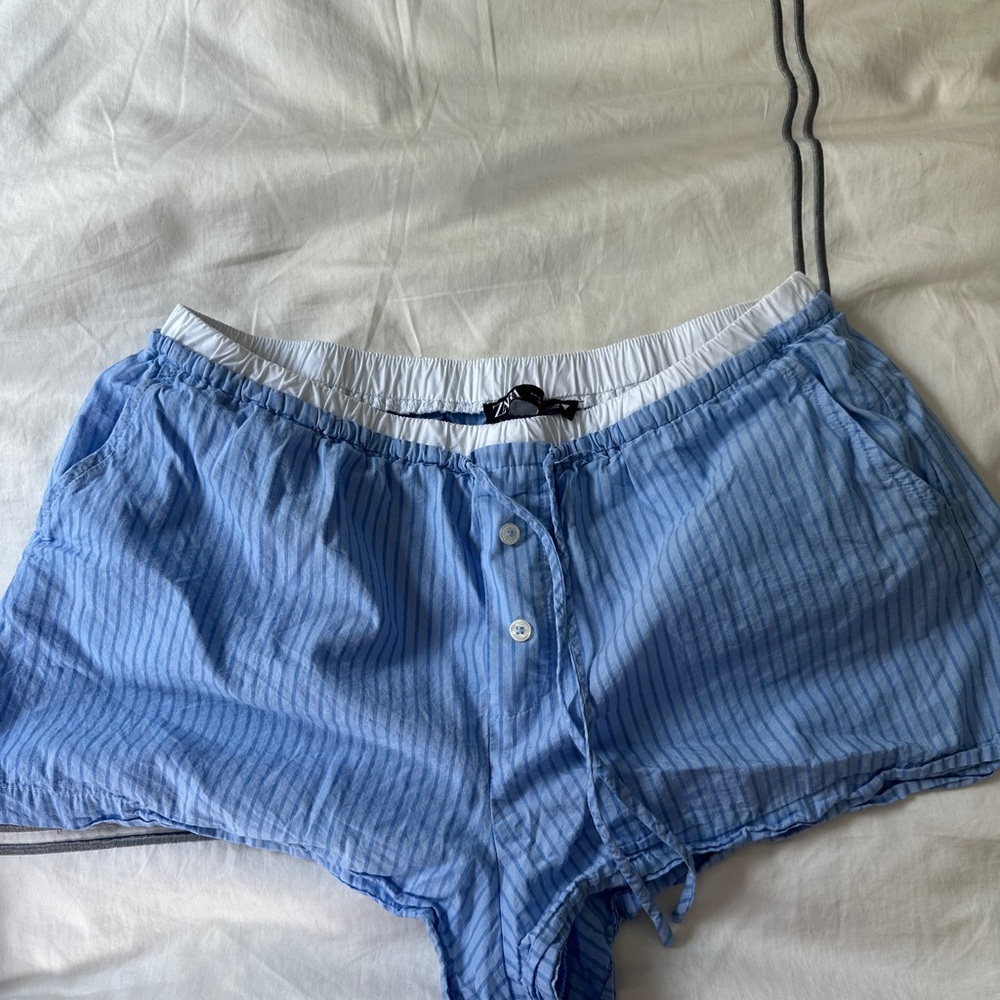 Zara Layered Blue Striped Women's Boxers
